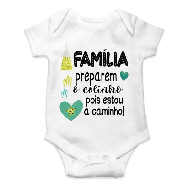 Body Bebe Infantil Família Preparem O Colinho Estou Chegando
