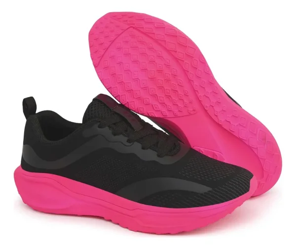 Tênis Feminino Esportivo Academia Caminhada Escolar Macio V1