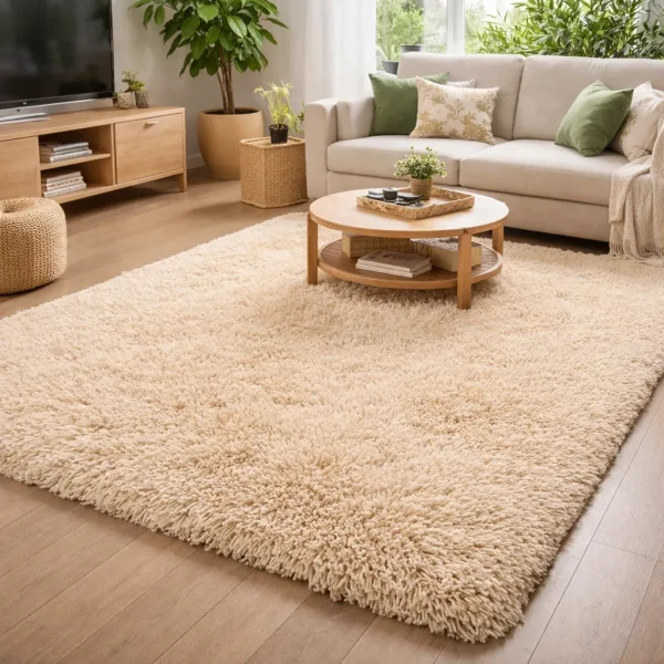 Tapete Felpudo Decorativo 2,00x1,40m Sala Quarto Luxo Fofinho