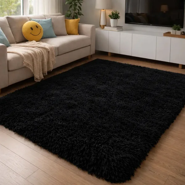 Tapete Sala Quarto 1.00x1.40m Shaggy Peludo Fofinho Luxo