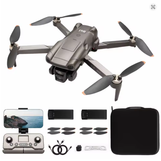 Drone Profissional Dli-air One Câmera Dupla 4k Fpv Wifi Gps Retorno Automático Com Luz Dobrável 2 Baterias Controle Remoto
