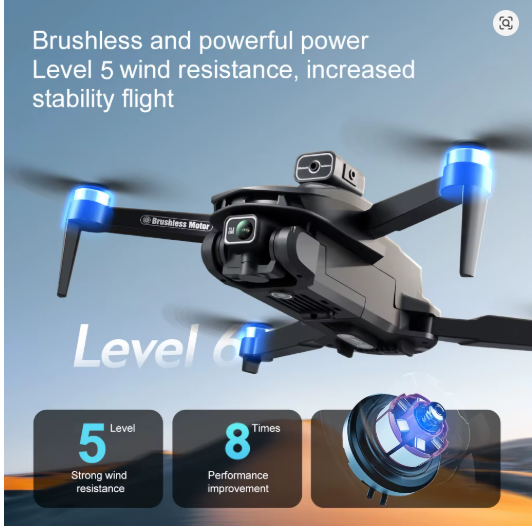 Drone Com Gps V168 Pro Max 2025 Câmera Hd Profissional 8k 5g Wifi Fpv Desvio De Obstáculos 360° Motor Brushless Quadricóptero De Controle Remoto Com T
