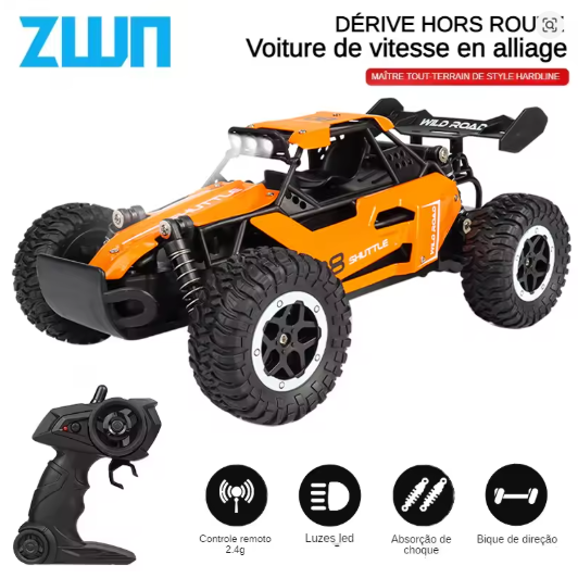 Carro De Controle Remoto Modelo Zwn Escala 1:16/1:20 Com Luz Led Veículo De Escalada Off-road 