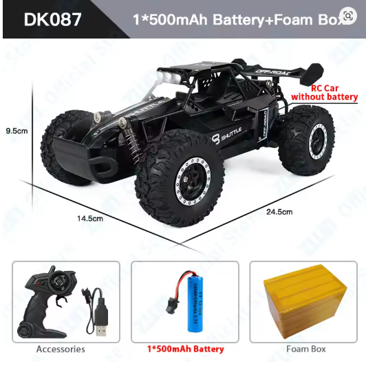 Carro De Controle Remoto Modelo Zwn Escala 1:16/1:20 Com Luz Led Veículo De Escalada Off-road 
