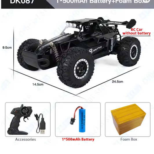 Carro De Controle Remoto Modelo Zwn Escala 1:16/1:20 Com Luz Led Veículo De Escalada Off-road 