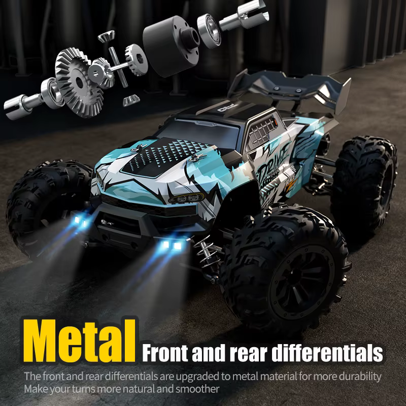 Carro De Controle Remoto 4WD (4x4) Escala 1:16 70km/h Ou 50km/h Com Led, Carros De Controle Remoto De Alta Velocidade Monster Truck 