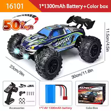Carro De Controle Remoto 4WD (4x4) Escala 1:16 70km/h Ou 50km/h Com Led, Carros De Controle Remoto De Alta Velocidade Monster Truck 