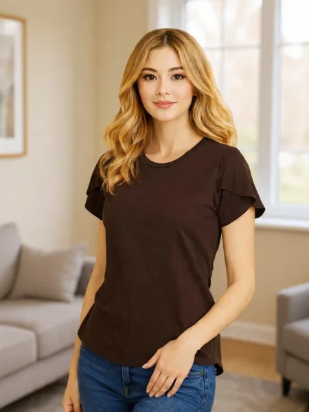 Kit 3 Blusas Femininas Manga Curta Tulipa em Viscolycra – Essenciais de Verão