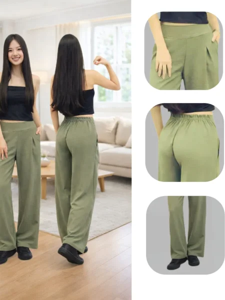 Calça Pantalona Feminina Duna Lisa