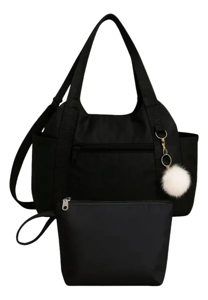 Bolsa Feminina de Nylon Tactel com Necessaire