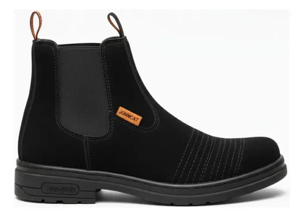 Bota Botina Vaquejada Couro Masculina Feminina Rodeio Cowboy