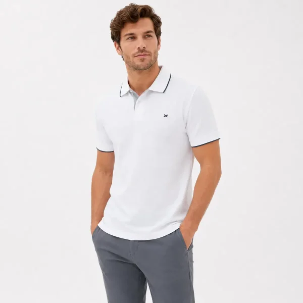 Camisa Gola Polo Hering Básica Masculina Piquet Com Bordado