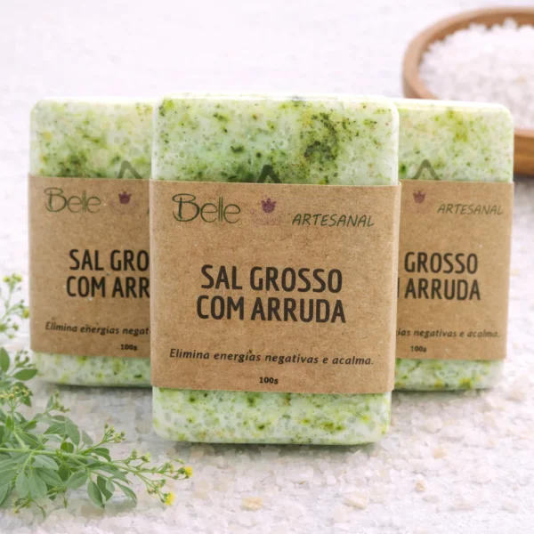 Kit 3 Sabonetes de Arruda com Sal Grosso